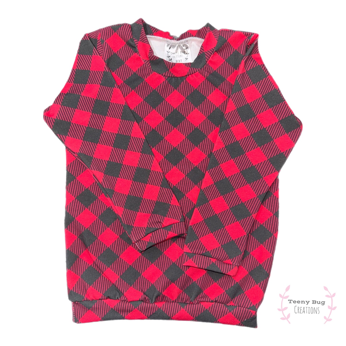 RTS Buffalo Plaid Ringer Long Sleeve Top