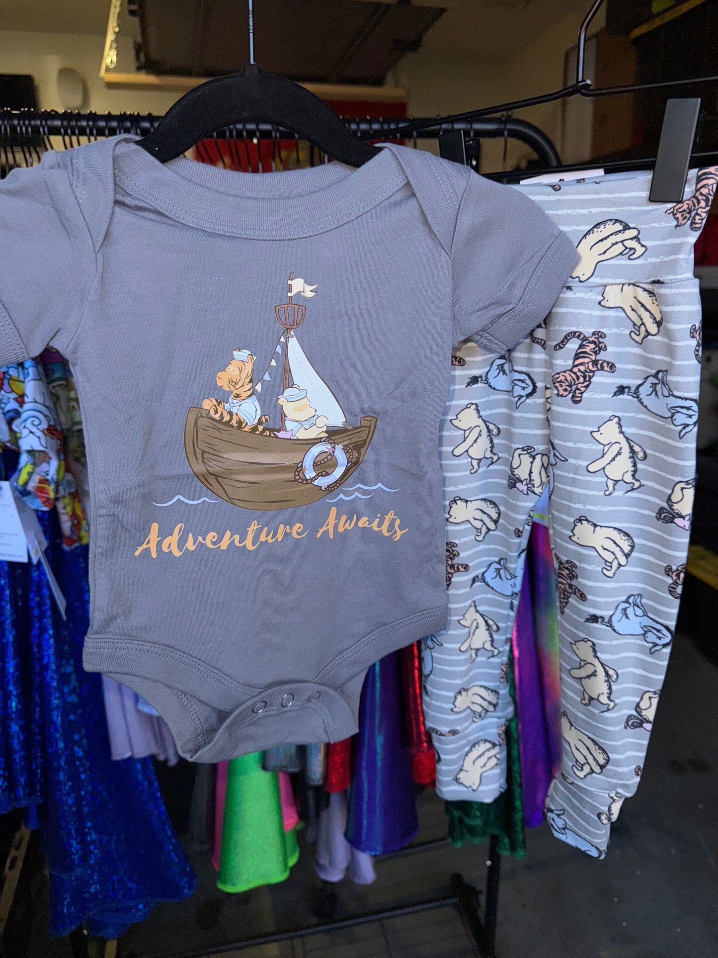 Pooh Adventure Onesie or Bummies or Joggers