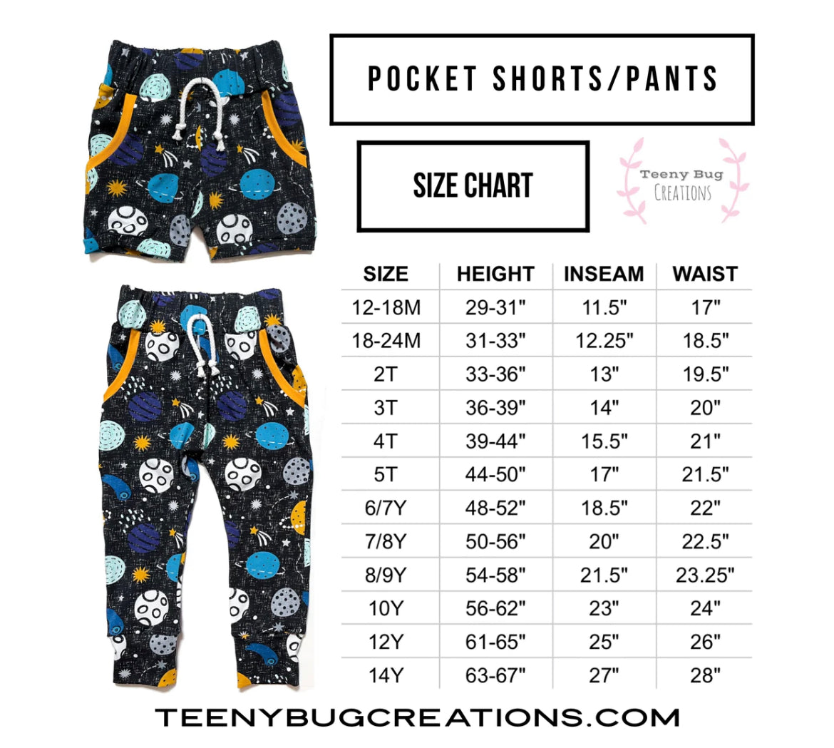 Bubblegum Horror Pocket shorts/Pants PREORDER