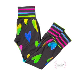 RTS Neon Hearts Slim Fit Leggings