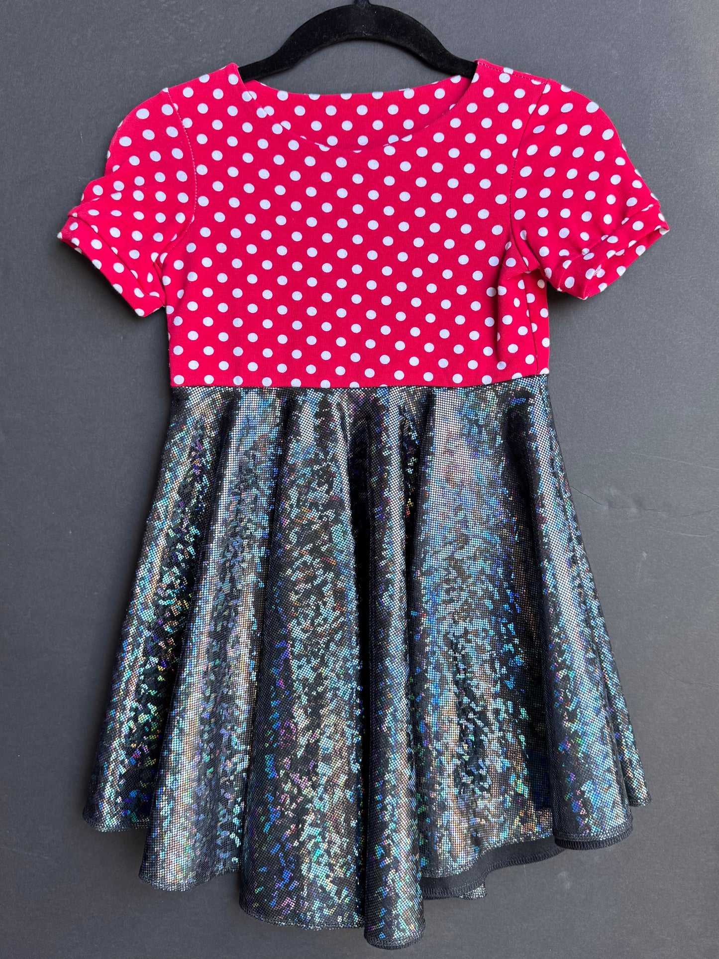 RTS Red Polka Dot Twirl Dress