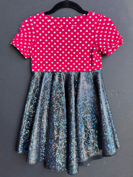 RTS Red Polka Dot Twirl Dress