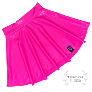 Neon Pink Skater Skirt