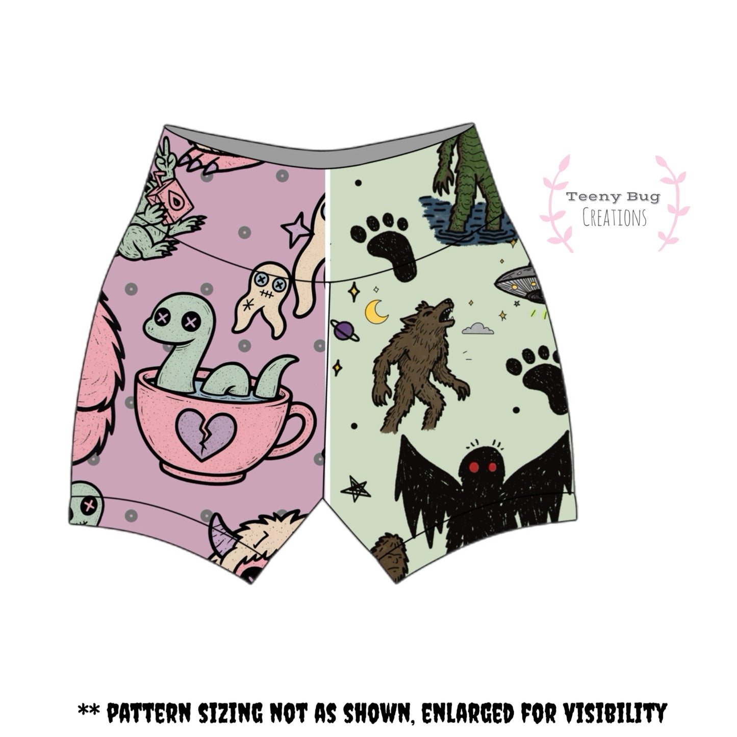 Cryptid Shorties (Mid and Knee Length) PREORDER