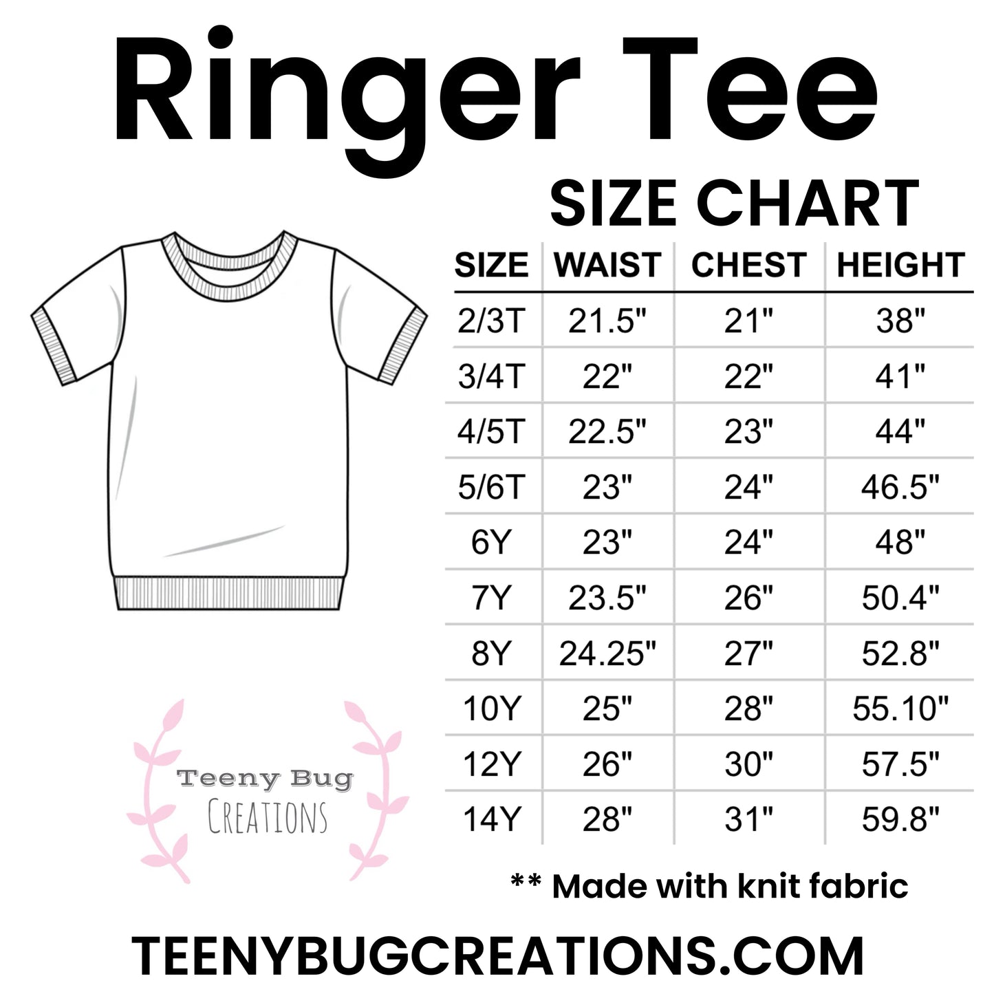 Checker Ringer or Pullover (short or long sleeves)
