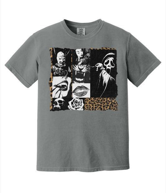 Terrifying Collage Adult Tee
