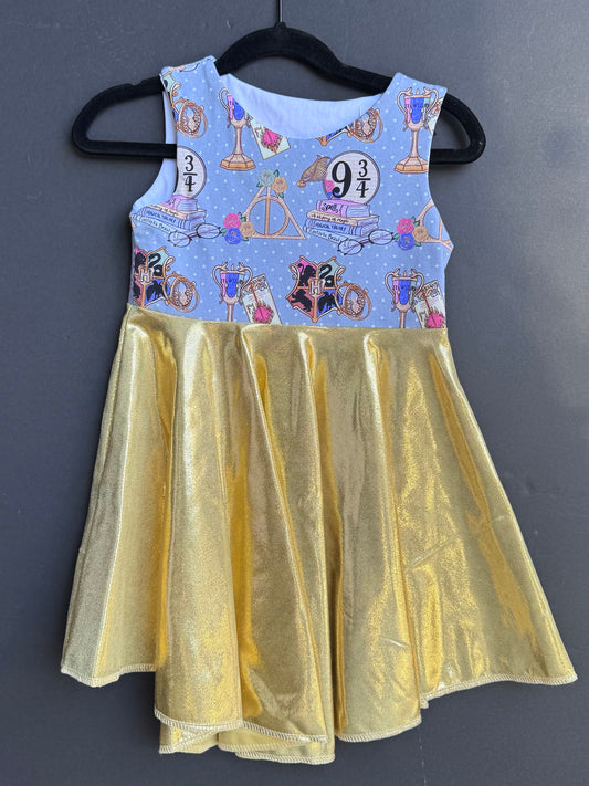 RTS HP Gold TANK Twirl Dress