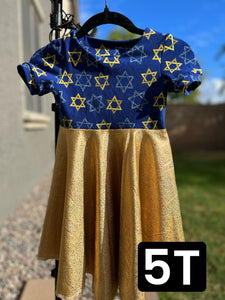 RTS Hanukkah Twirl Dress