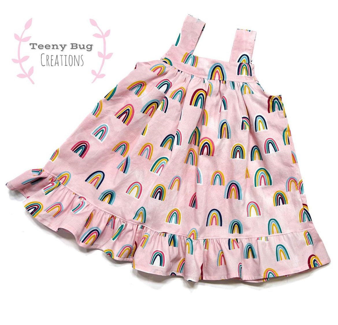 RTS Pink Rainbow Dress