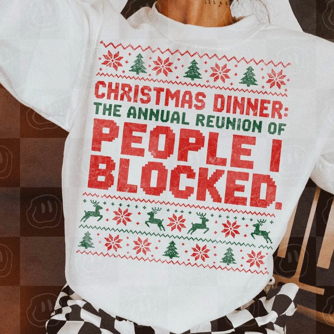 Christmas Dinner Adult Tee or Sweatshirt