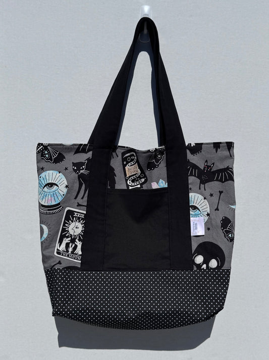 Gray Tarot Tote Bag