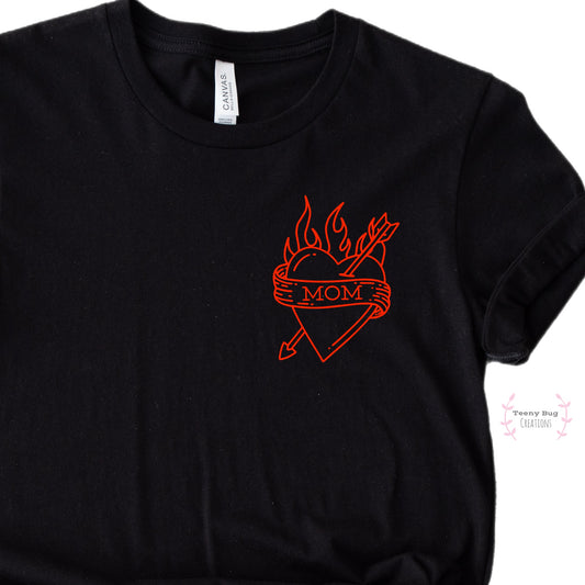 Mom Tattoo Adult Tee
