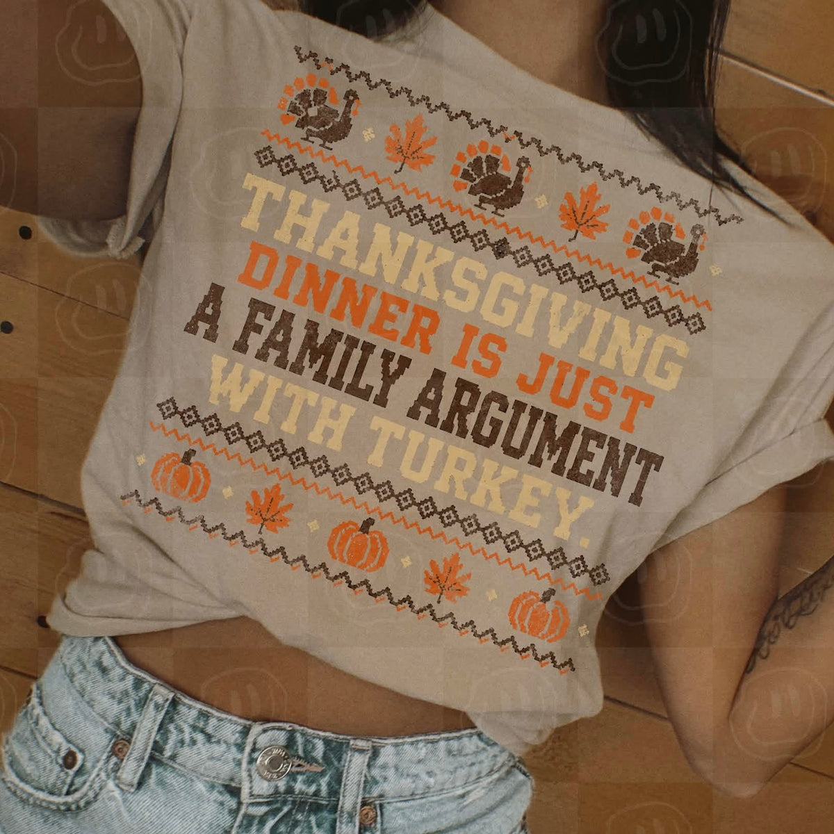 Thanksgiving Dinner Adult Tee or Sweatshirt