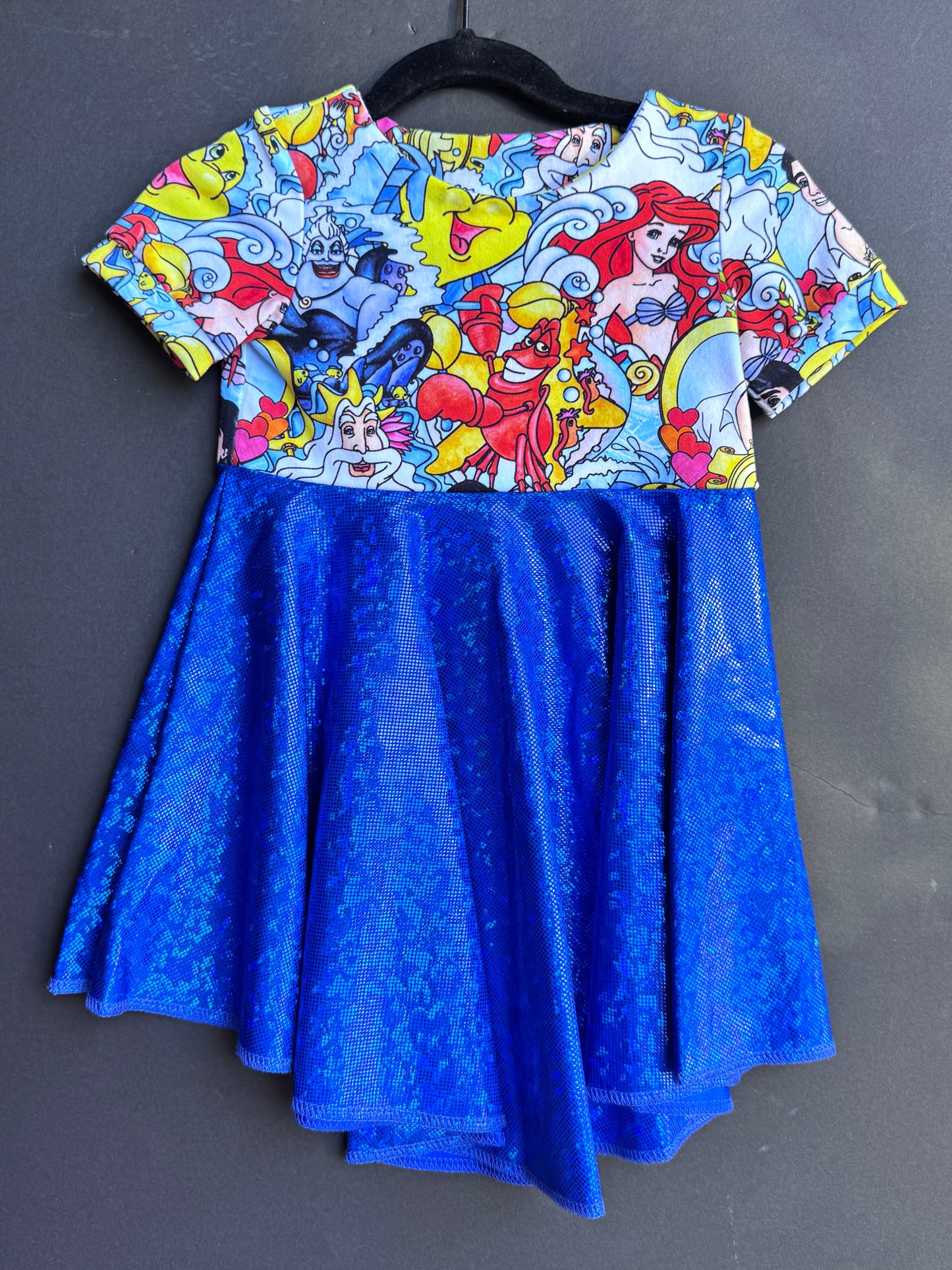 RTS Blue Mermaid Twirl Dress