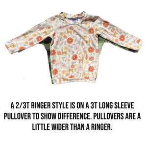 September 2025 PREORDER Child Ringer or Pullover (short or long sleeves)