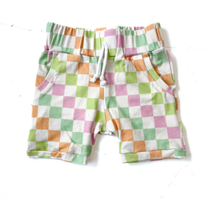 RTS Pastel Checker Pocket Shorts