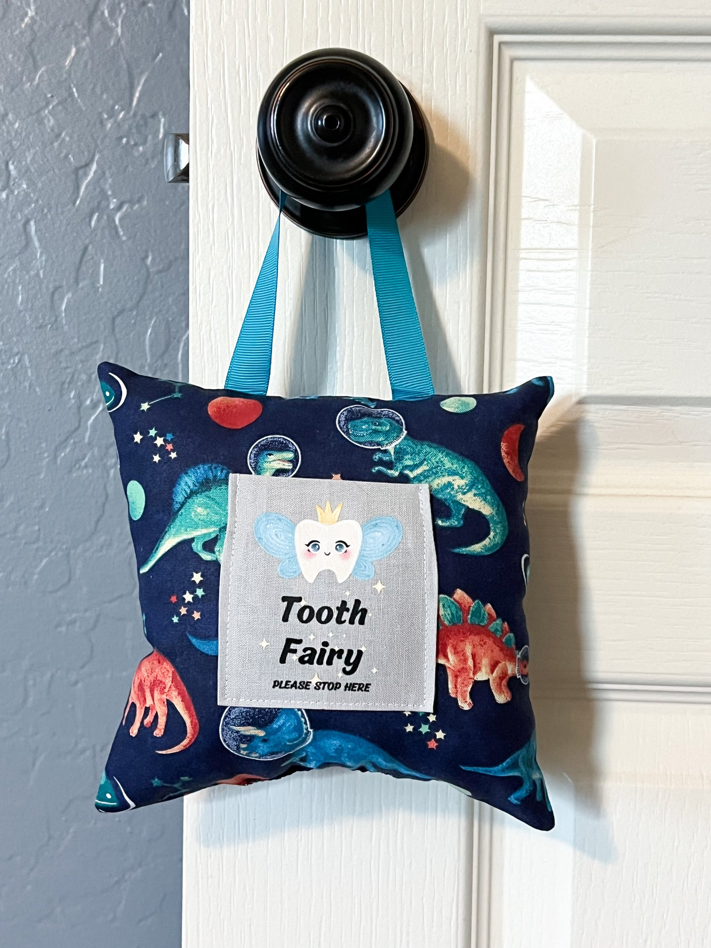 Space Dino Tooth Fairy Pillow