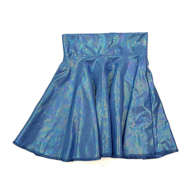 RTS Periwinkle Metallic Twirl Skirt