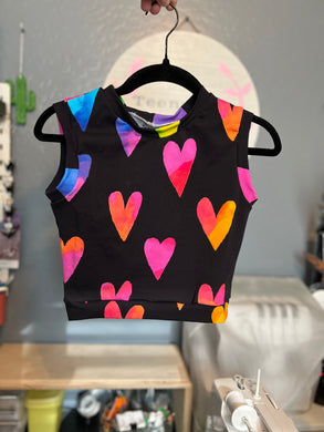 RTS Neon Hearts Tank (crop length)