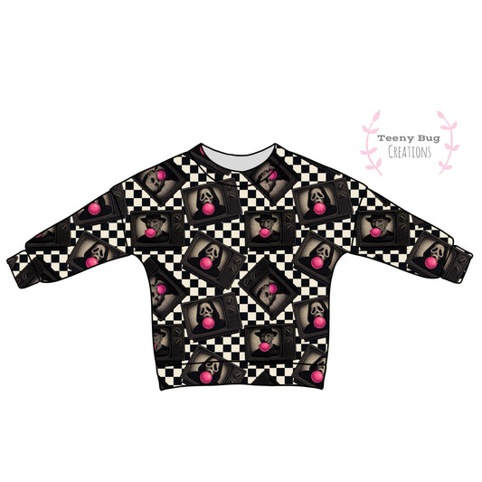 Bubblegum Horror Pullover Top (short or long sleeves) PREORDER