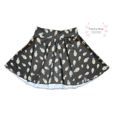 Halloween Ghost Skater or Twirl Skirt