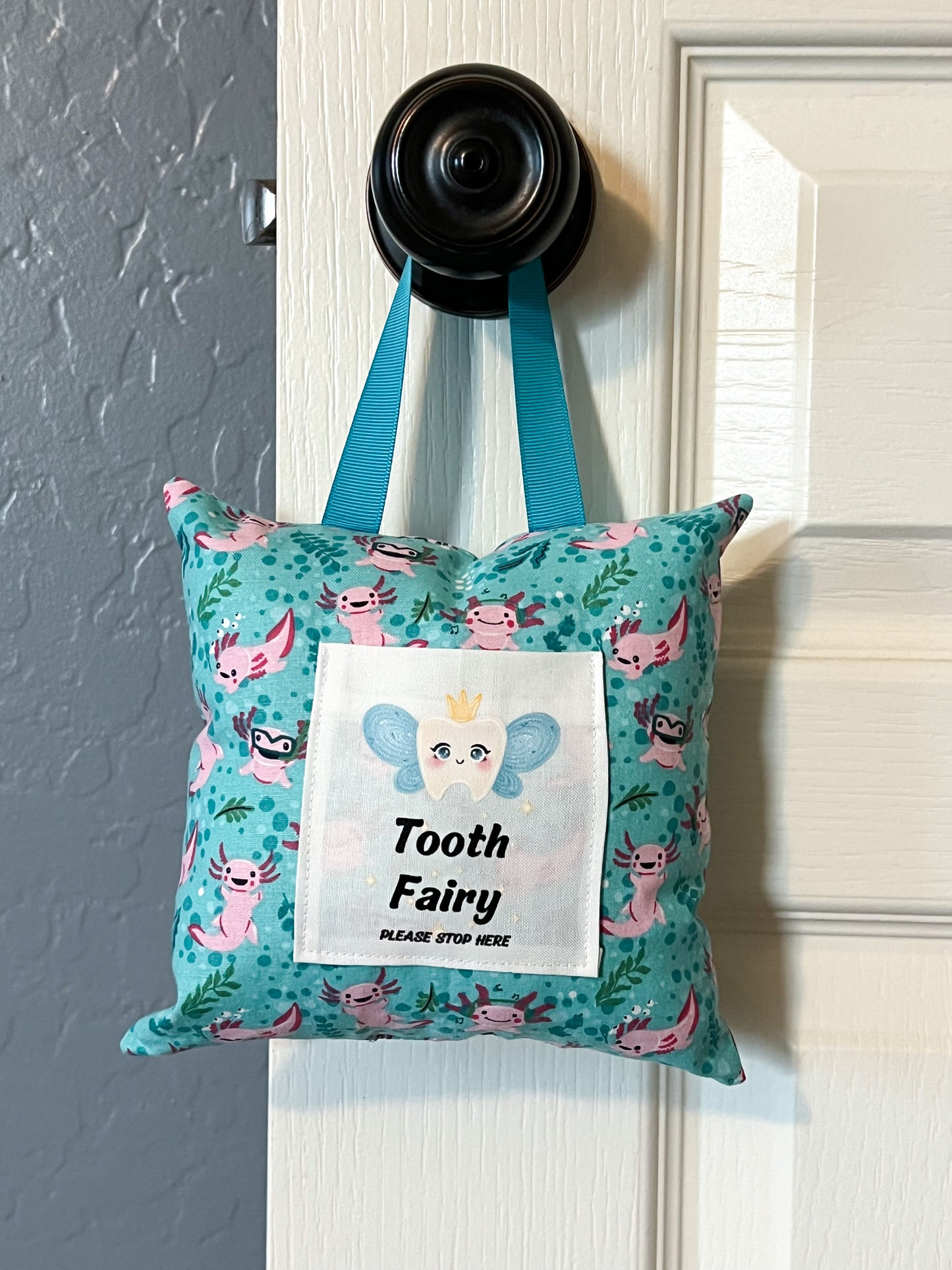 Axolotl Tooth Fairy Pillow