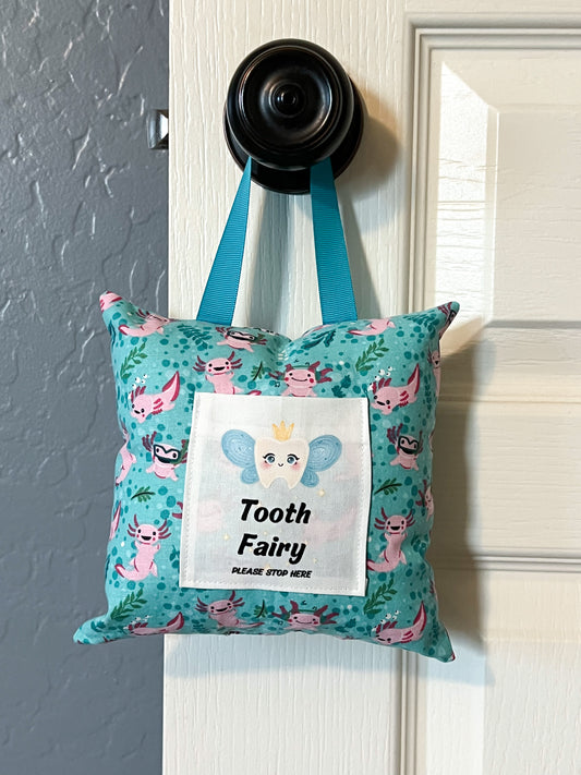 Axolotl Tooth Fairy Pillow