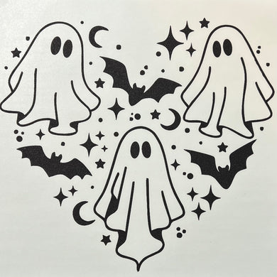 Heart Ghost Tee or Sweatshirt