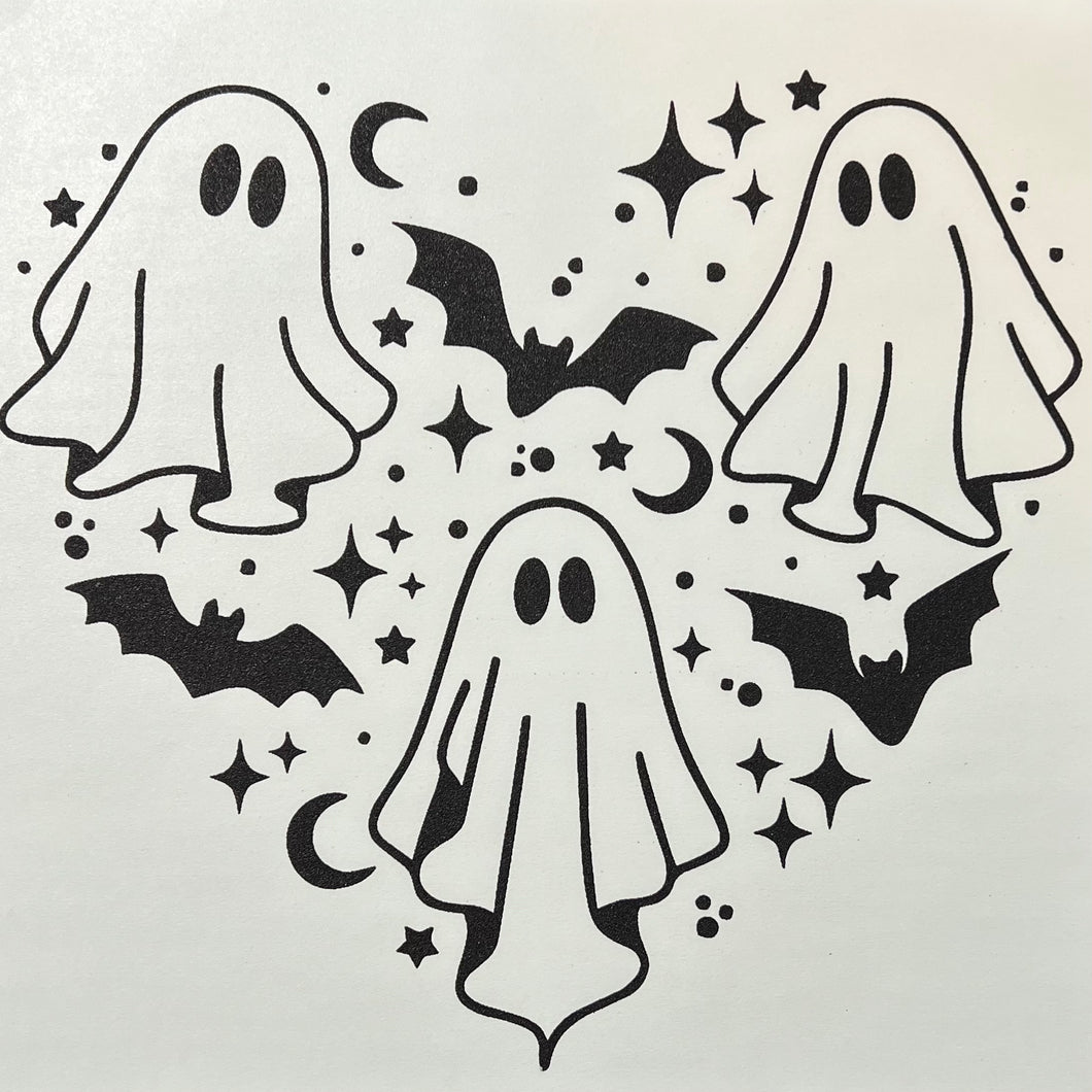 Heart Ghost Tee or Sweatshirt