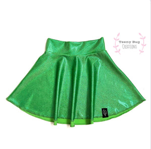 Candy Apple Green Skater or Twirl Skirt