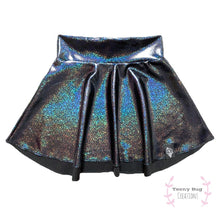 Load image into Gallery viewer, *ADULT* Black Rainbow OR Candy Hearts Skater Skirt