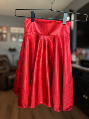 RTS Candy Apple Red Twirl Skirt