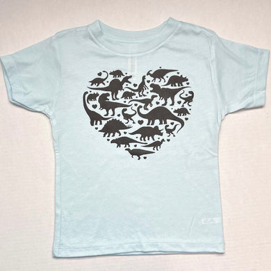 RTS Dino Love Light Blue Kid Tee