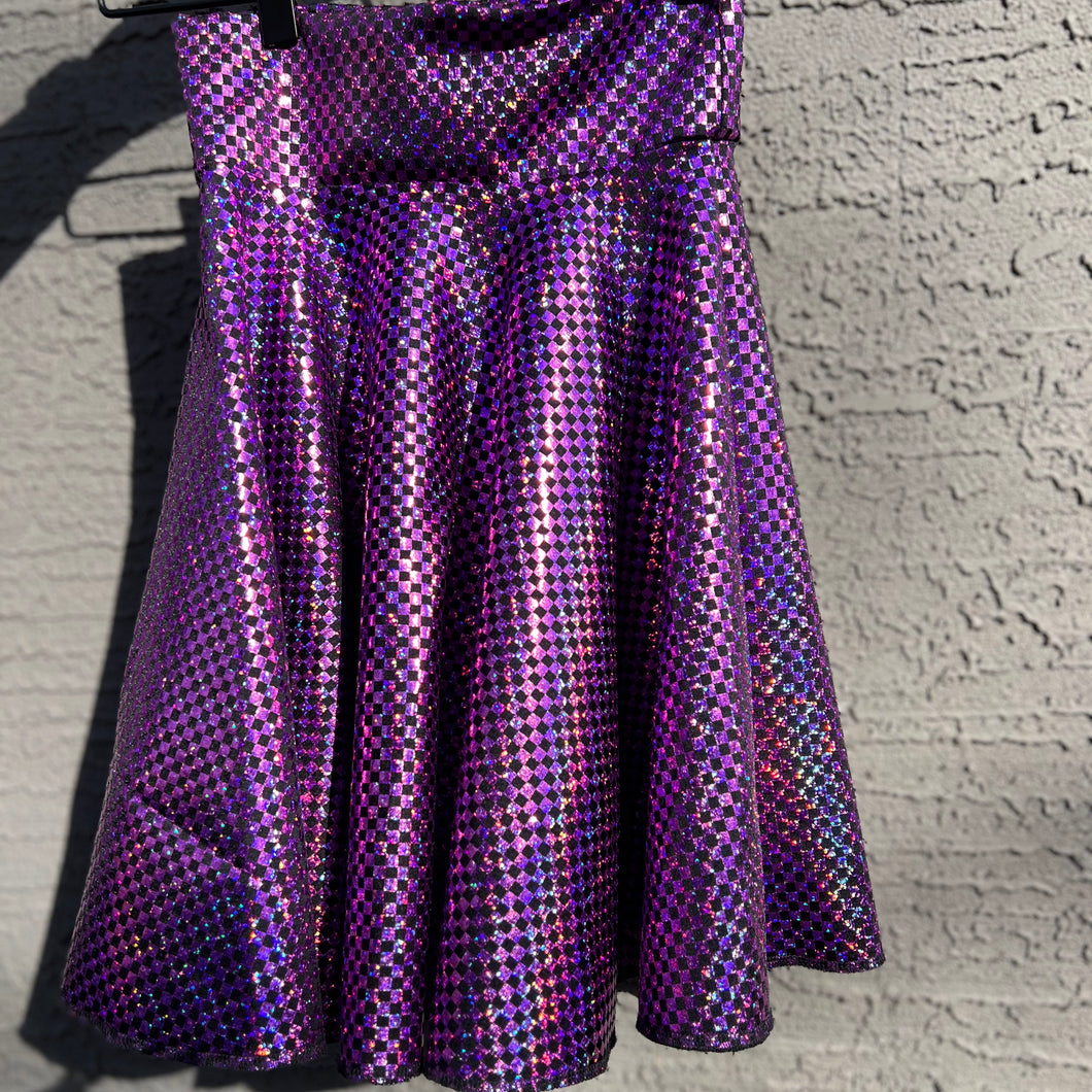 RTS Pink Checker Twirl Skirt