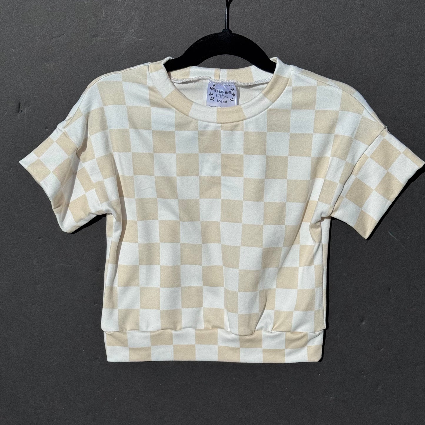 RTS Beige Checker SS Pullover