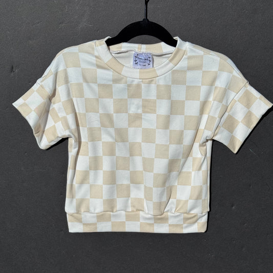 RTS Beige Checker SS Pullover