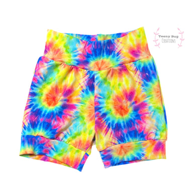 (not so) RTS Tie Dye Mid Thigh Shorties