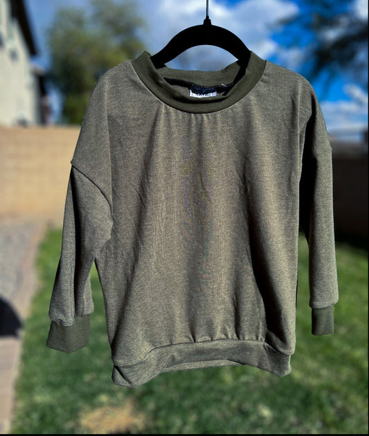 RTS Olive Green Long Sleeve Pullover