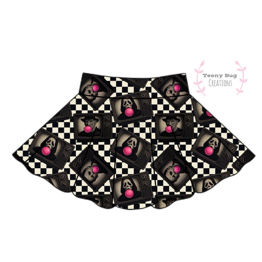 Bubblegum Horror Twirl Skirt PREORDER