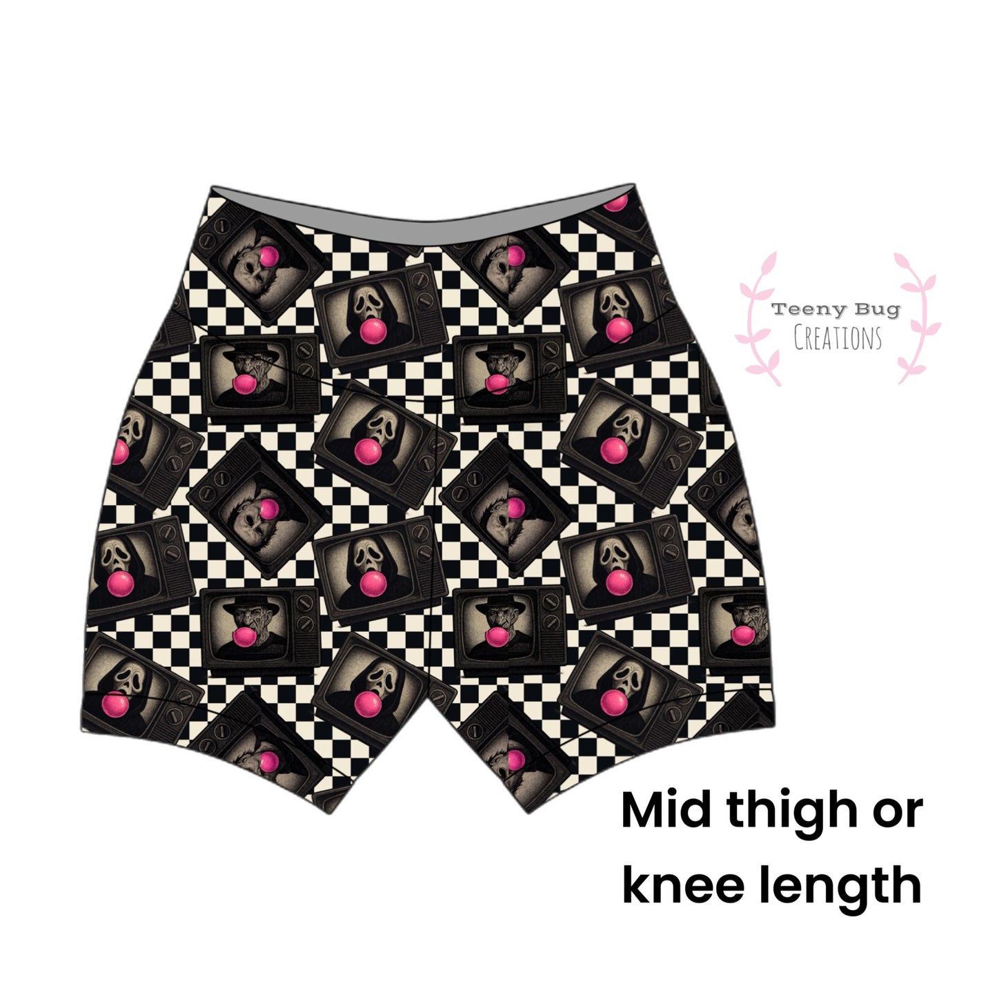 Bubblegum Horror Shorties (Mid and Knee Length) PREORDER