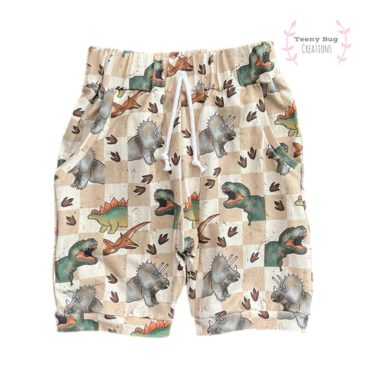 RTS Dinosaur Checkers Pocket Shorts