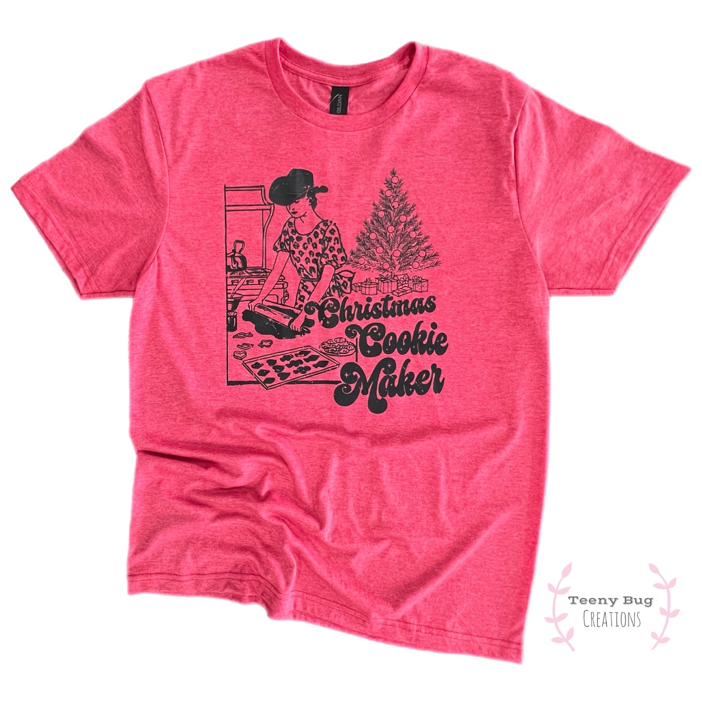 RTS Christmas Cookie Maker Adult Tee (Heather Red)