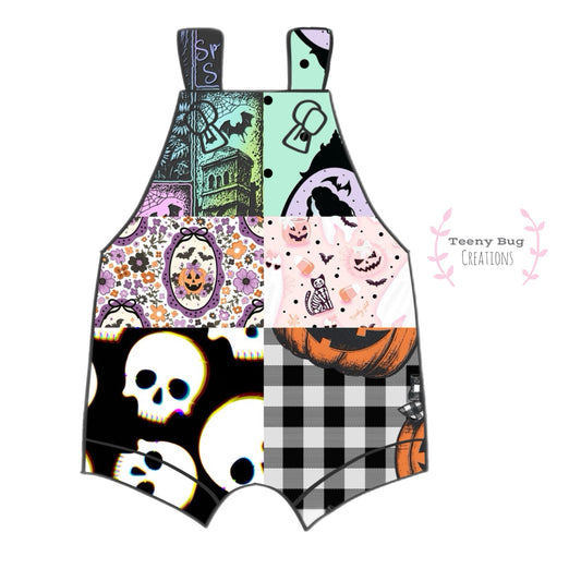 Halloween PREORDER Knotted Overalls