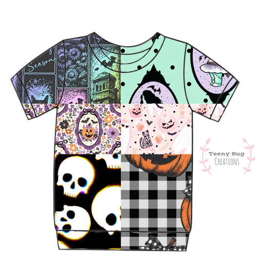 Halloween Ringer Top (short or long sleeves) PREORDER