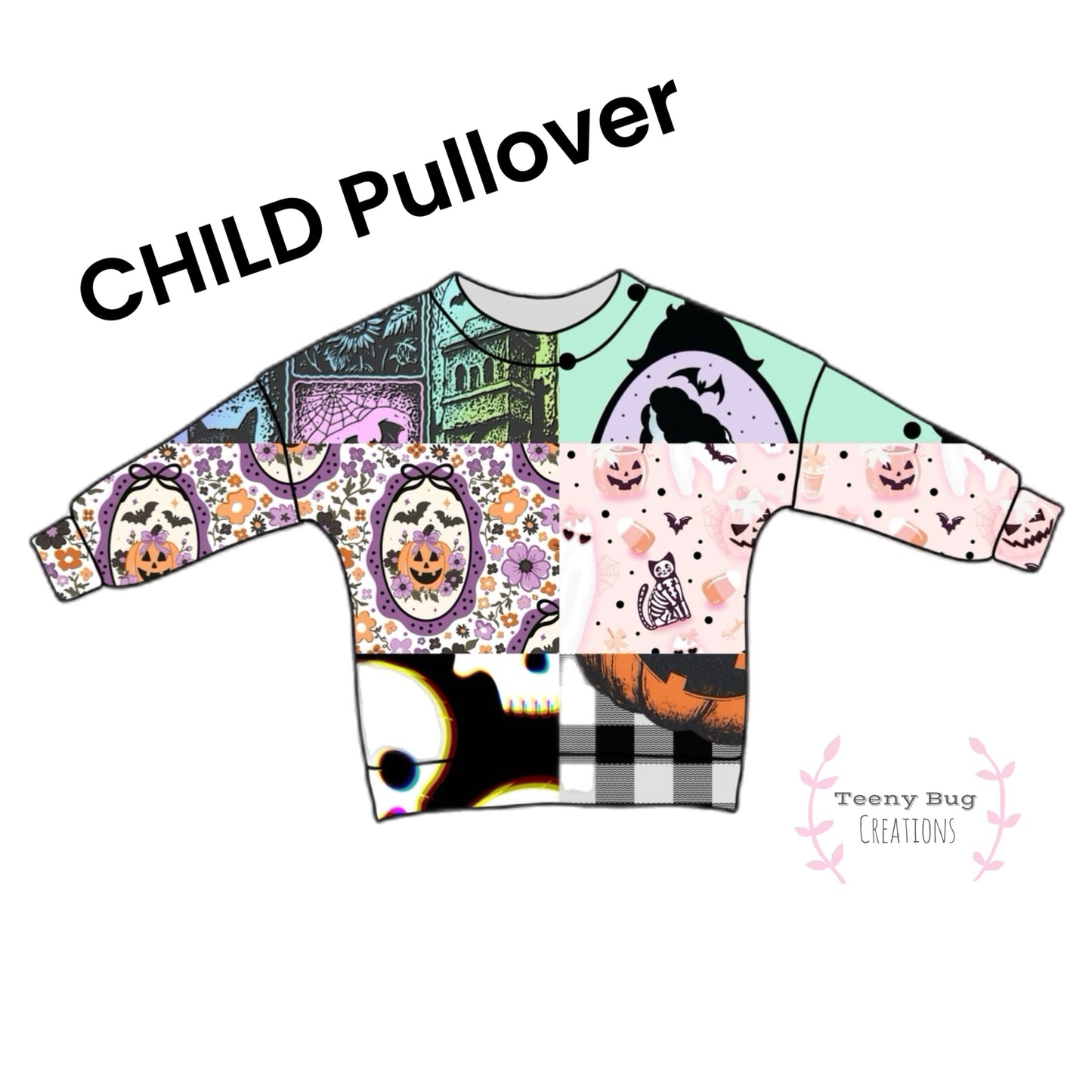 Halloween Pullover Top (short or long sleeves) PREORDER