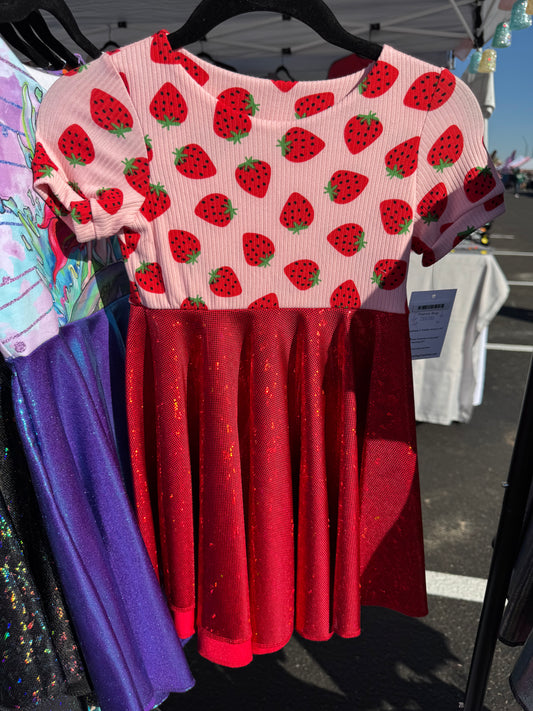 RTS Strawberry Twirl Dress