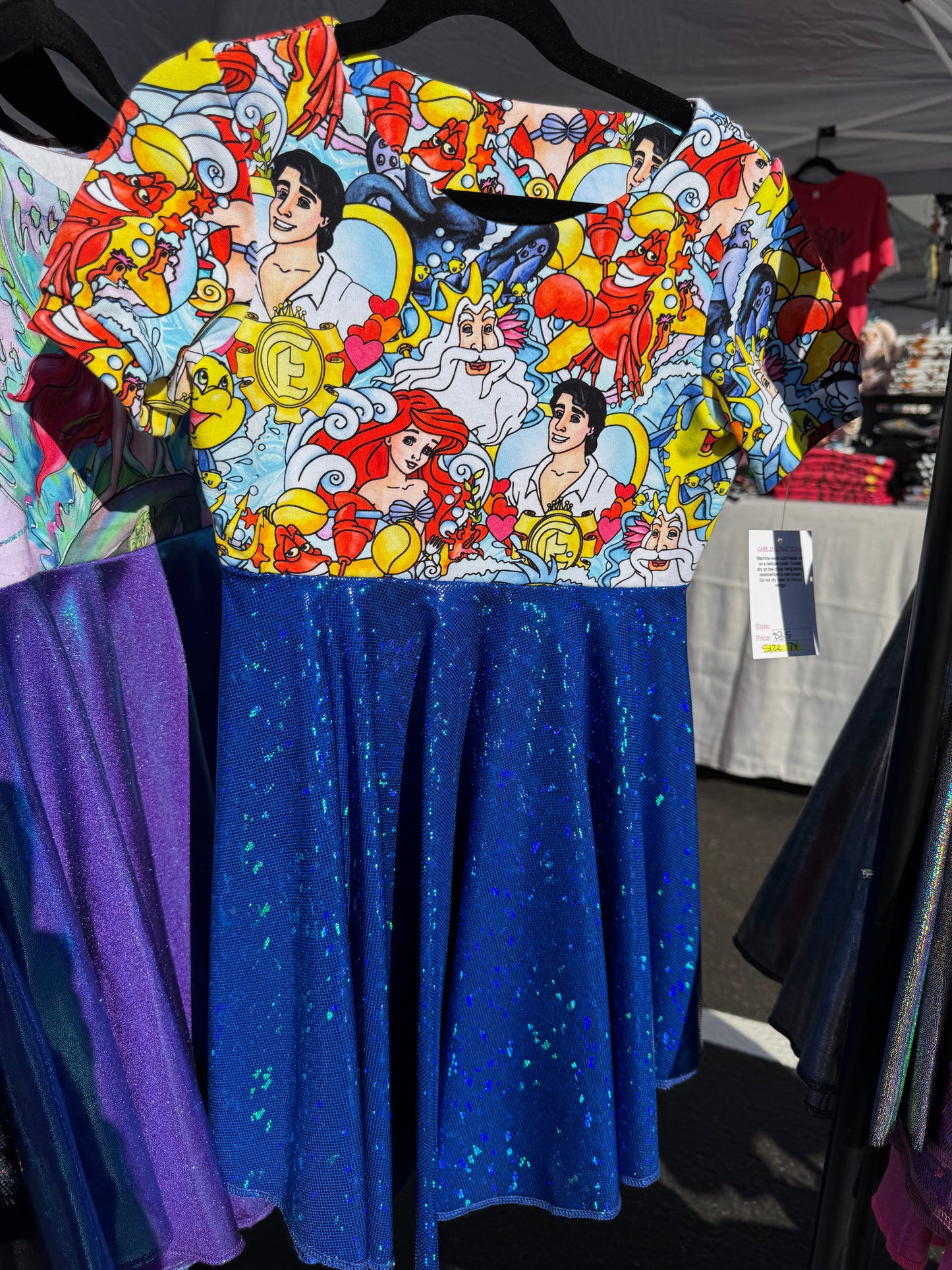 RTS Blue Mermaid Twirl Dress