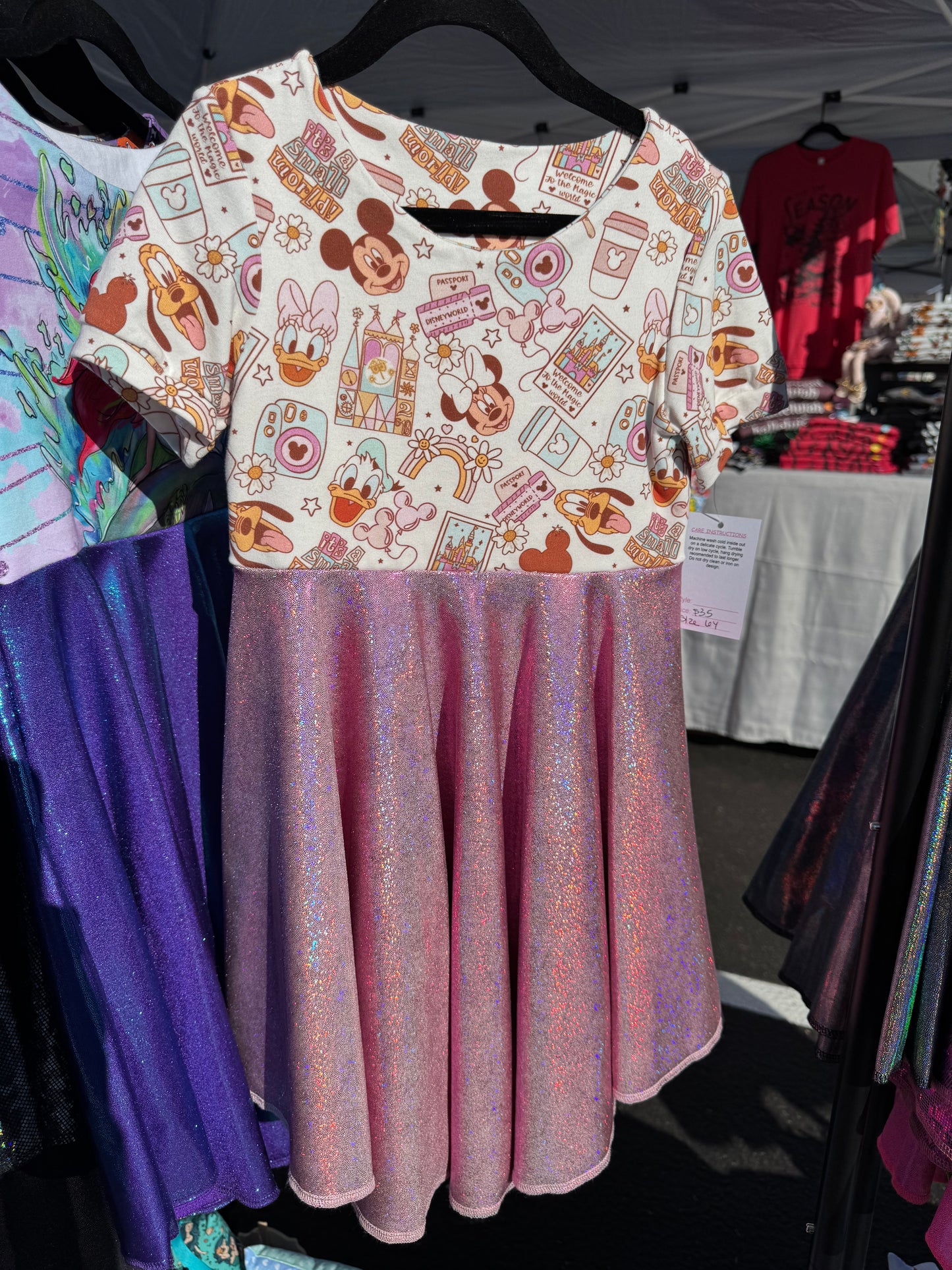 Pink Park Twirl Dress