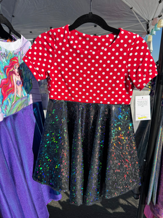 RTS Red Polka Dot Twirl Dress