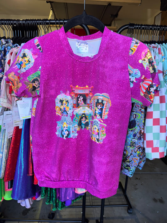 RTS Aurora, Cindy, Mulan, Jas, Rap, Belle Short Sleeve Ringer